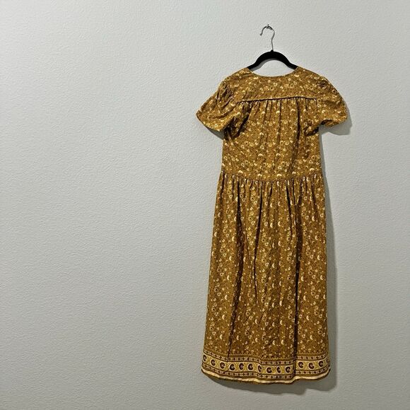 Christy Dawn Wrap Goldenrod Dawn Prairie Cottage Midi Maxi Dress XS - Picture 8 of 9